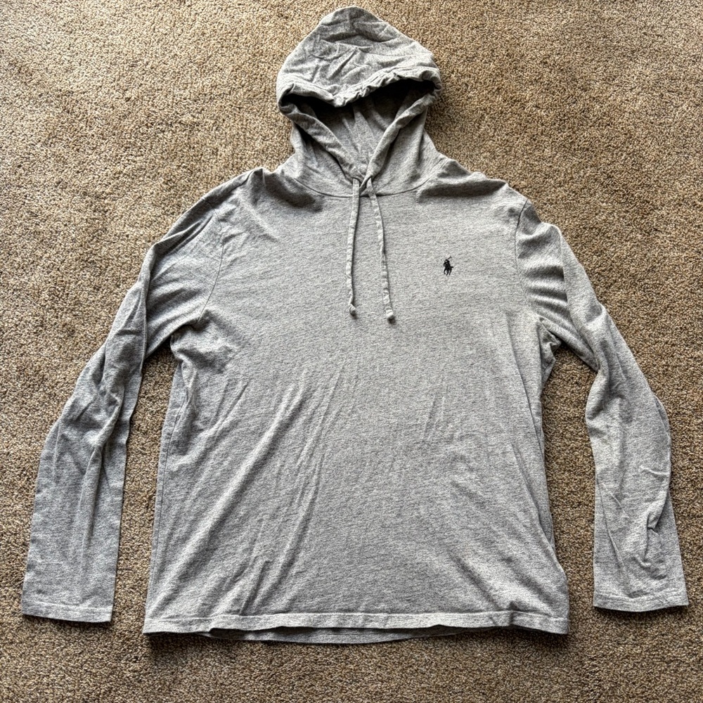 Ralph Lauren Light Gray Hooded Sweatshirt